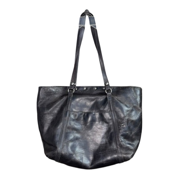 Patricia Nash Black Leather Tote or Laptop Bag - Picture 11 of 16